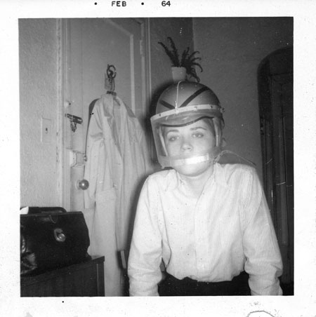 The Girl in a Motorcyle Helmet