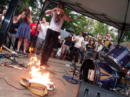 Gonerfest Nine picture included in the synaesthesia press publication Music Box