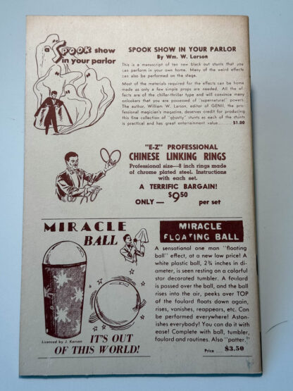 various pictures of the book 50 tricks with a thumb tip