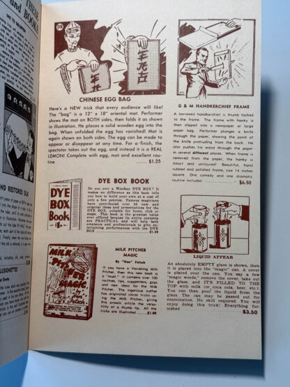 various pictures of the book 50 tricks with a thumb tip