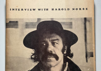 Pictures of the little magazine called Amphora with Harold Nore interview / cover and Bukowski poems.