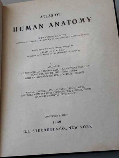 Various pics of the Atlas of Human Anatomy in three volumes.