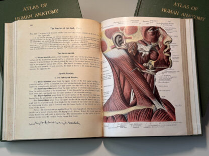 Various pics of the Atlas of Human Anatomy in three volumes.