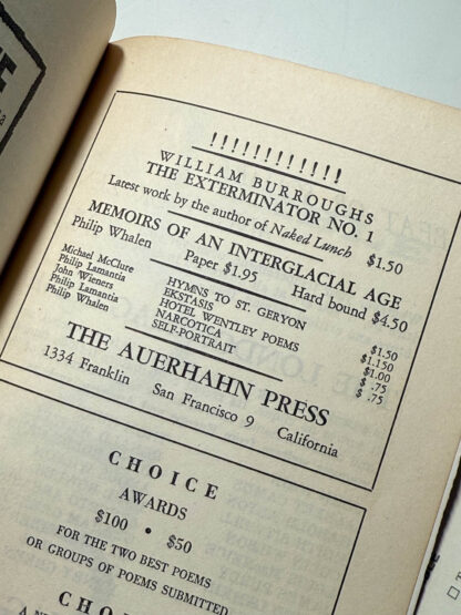 A picture of the legendary Beat periodical Big Table Issue 4 The New American Poets