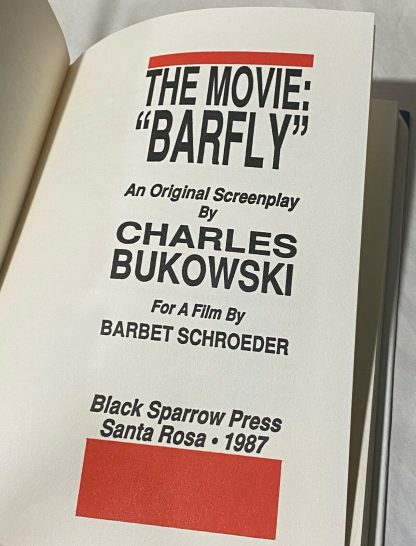 Title page of Bukowski's Barfly