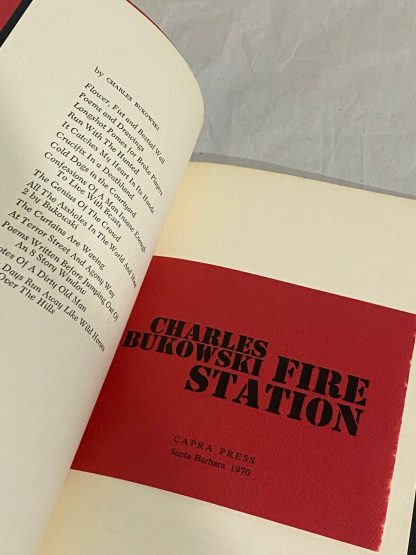 Bukowski's Fire Station opened to the second page