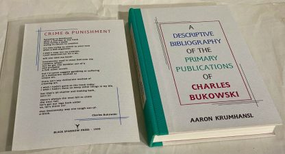 Book and broadside from Charles Bukowski Price Guide and Bibliography