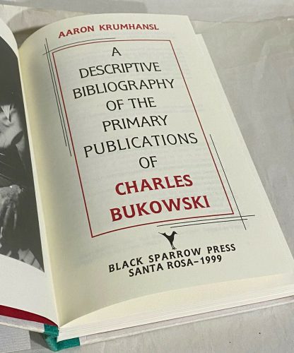 Title page of Charles Bukowski Price Guide and Bibliography