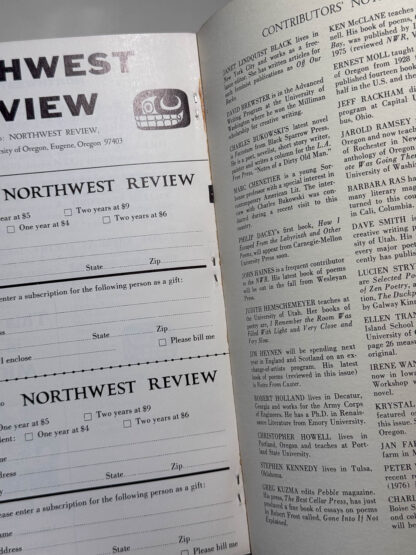 Pictures of Northwest Review, Volume 16 Number 3, featuring Charles Bukowski