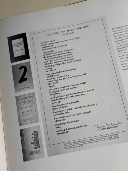 A picture of the Howard Sounes book "Bukowski in Pictures."
