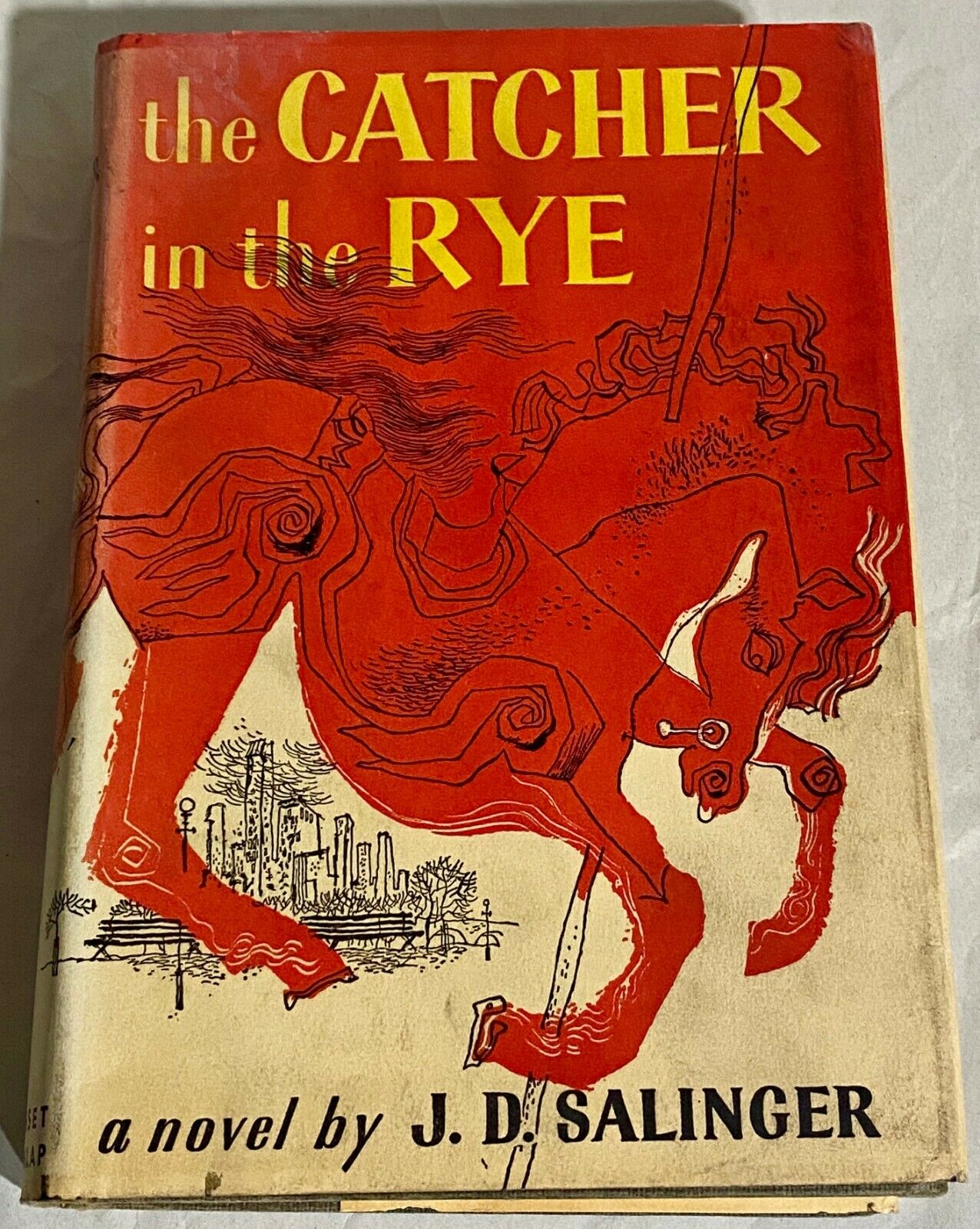 The Grosset & Dunlap edition of J.D. Salinger's The Catcher in the Rye.