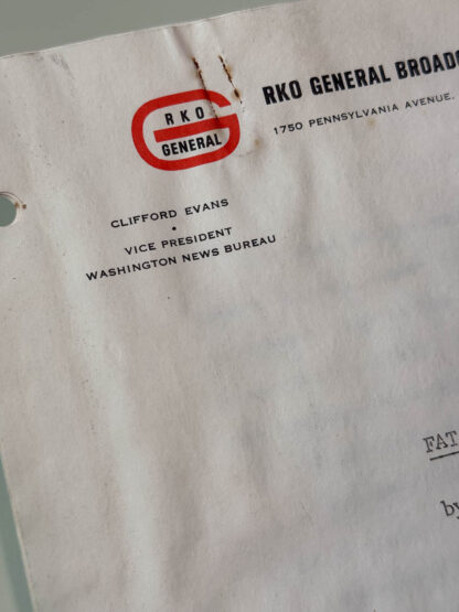 various pictures of "Fat Nose Willie" – Unpublished Short Story Manuscript by RKO News VP Clifford Evans