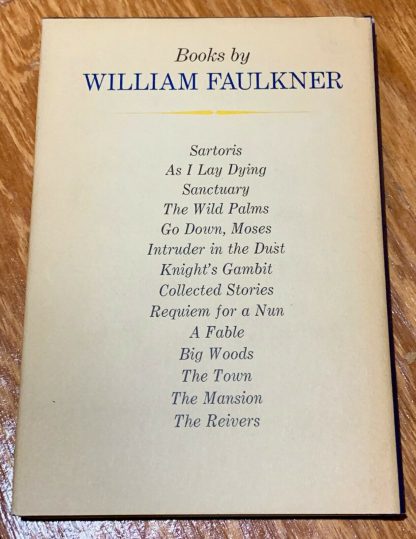 Back cover of Faulkner at West Point