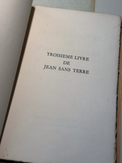 A picture of Ivan Goll Jean Sans Terre limited edition