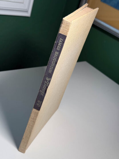 Pictures of the James Broughton small press poetry book Tidings published in an edition of 500