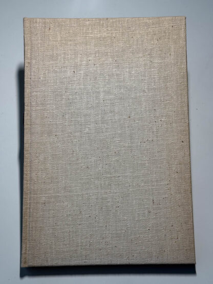 Pictures of the James Broughton small press poetry book Tidings published in an edition of 500