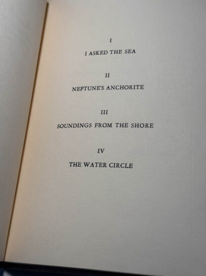 Pictures of the James Broughton small press poetry book Tidings published in an edition of 500