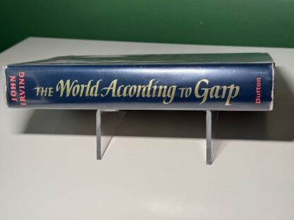 Pictures of the John Irving book The World According to Garp (1978) First Edition with Signed Notecard