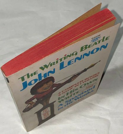 top edge of John Lennon THE WRITING BEATLE