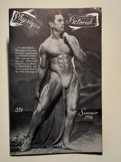 Various pictures of vintage issues of Bob Mizer's Physique Pictorials