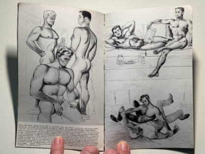 Various pictures of vintage issues of Bob Mizer's Physique Pictorials