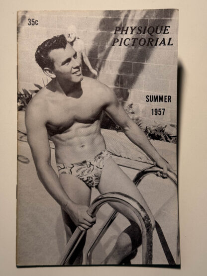 Various pictures of vintage issues of Bob Mizer's Physique Pictorials
