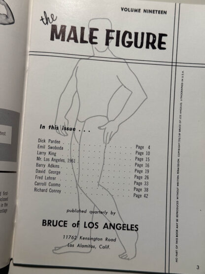 A picture of The Male Figure published by Bruce of Los Angeles