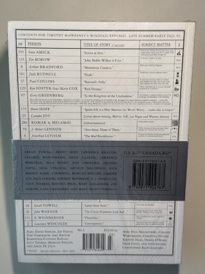 A picture of McSweeney's Issues One Through Three still sealed.