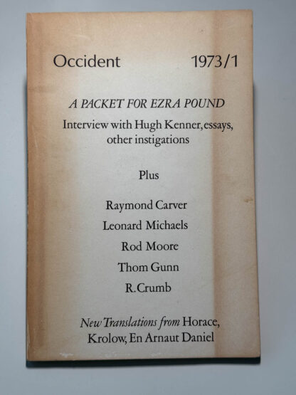 Picture of the literary journal "Occident"
