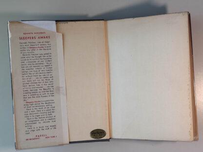 Various pictures of the Kenneth Patchen book Sleepers Awake in a first edition.