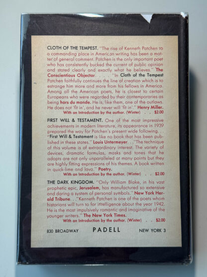 Various pictures of the Kenneth Patchen book Sleepers Awake in a first edition.