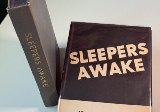 Various pictures of the Kenneth Patchen book Sleepers Awake in a first edition.