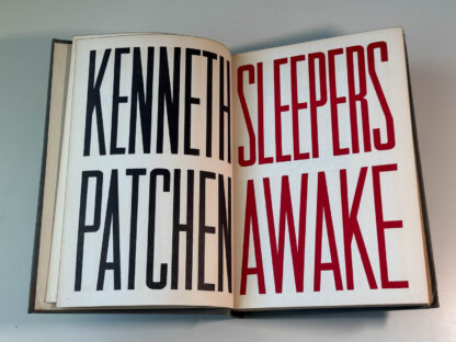 Various pictures of the Kenneth Patchen book Sleepers Awake in a first edition.