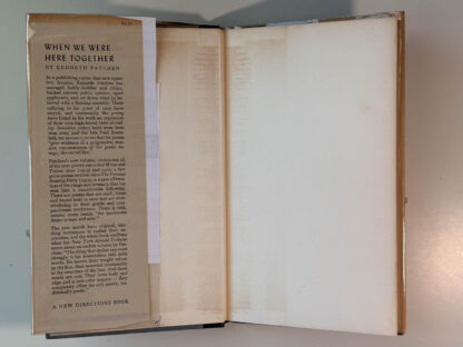 Various pictures of the first edition of the Kenneth Patchen book When We Were Here Together published in 1957 by New Directions.