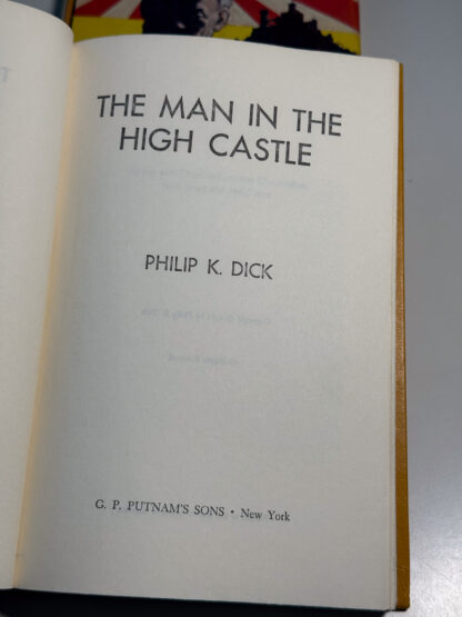 A picture of the Putnam Book Club edition of the Phillip K. Dick novel The Man in the High Castle.