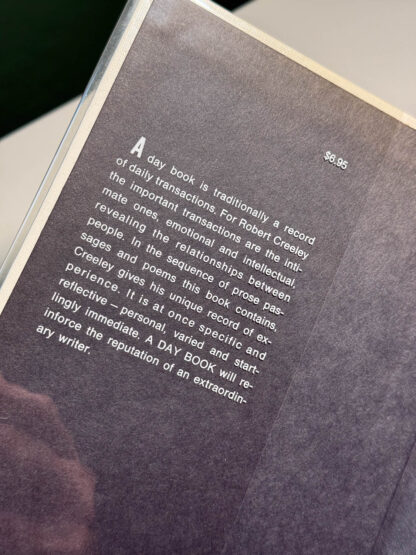 A Picture of the Robert Creeley experimental book "A Day Book" published by Scribner's.