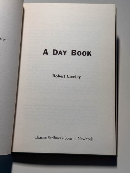 A Picture of the Robert Creeley experimental book "A Day Book" published by Scribner's.