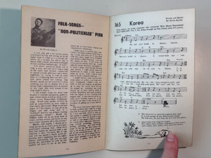 various pictures of a lot of three issues of Sing Out! magazine, Volume 2 issues 8, 11 and 12.