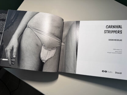 Various pictures of the Susan Meiselas 2 volume set The Making of Carnival Strippers.