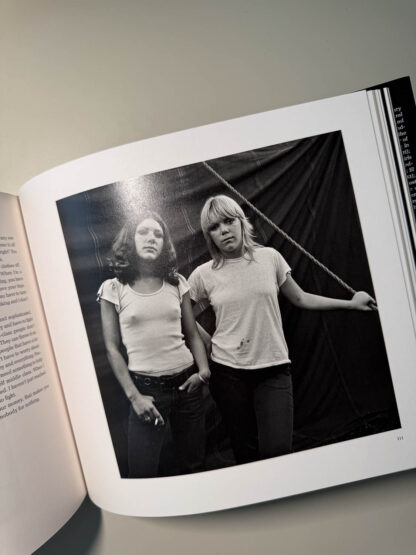 Various pictures of the Susan Meiselas 2 volume set The Making of Carnival Strippers.