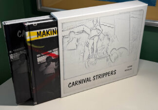 Various pictures of the Susan Meiselas 2 volume set The Making of Carnival Strippers.